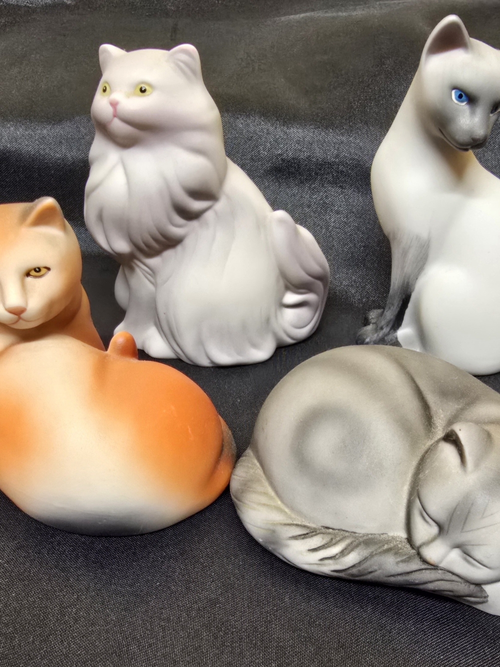Vintage RARE FIND Porcelain Cat Figurine Collection